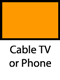 Cable TV or Phone Orange