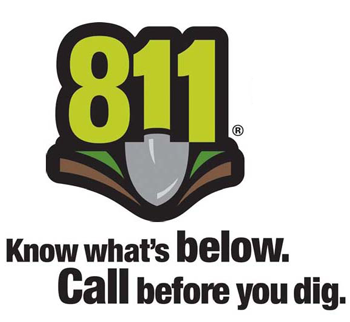llame al 811 antes de excavar