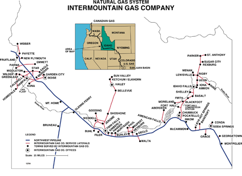 Système de gaz intermontagne