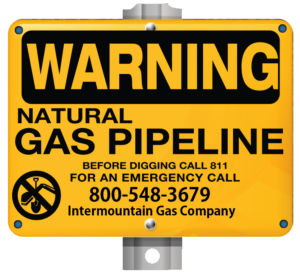 intermountain gas pipeline marker