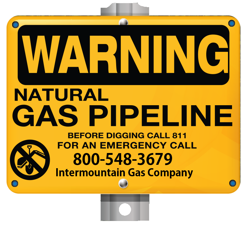 intermountain gas pipeline marker