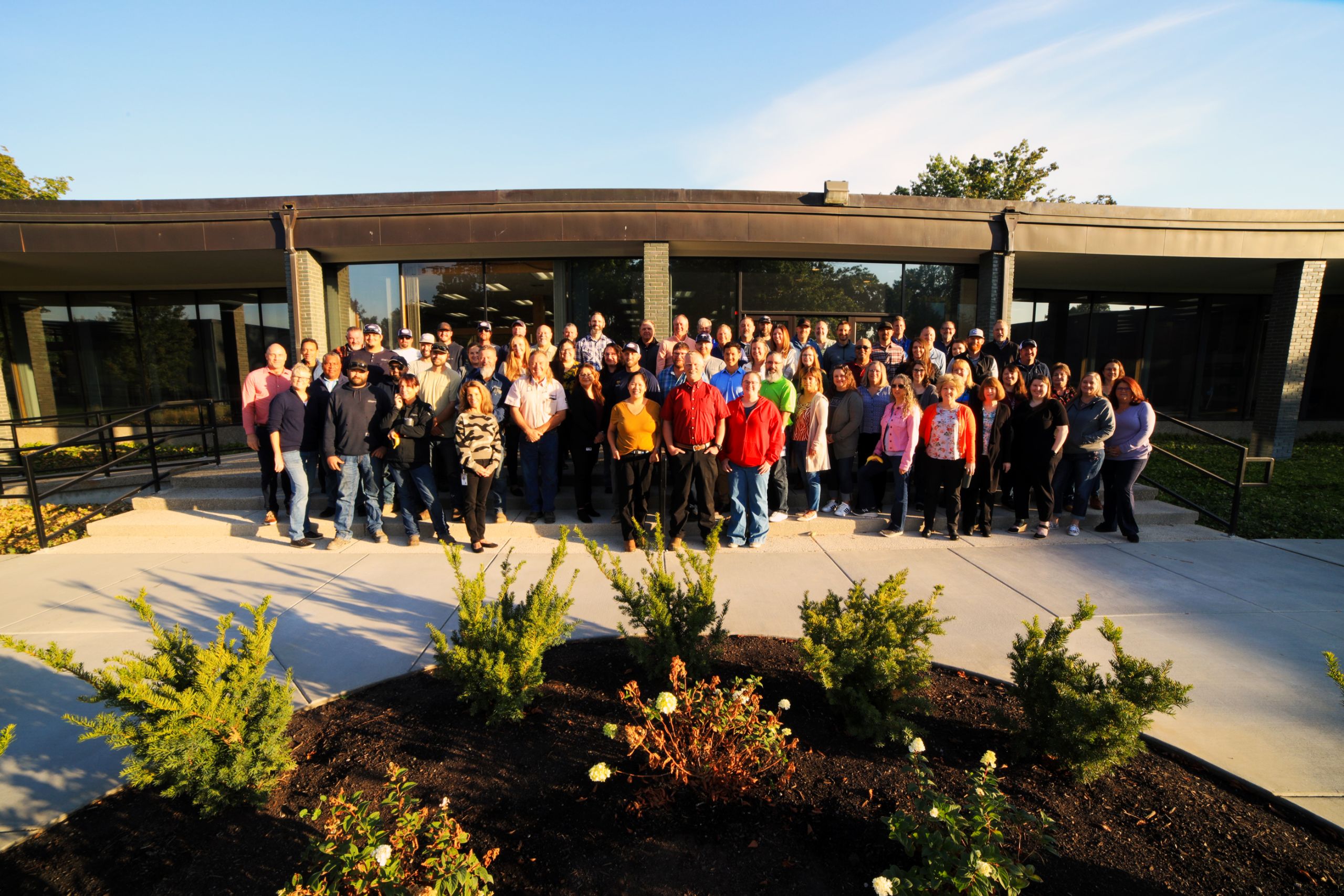 igc_employees Intermountain Gas employees gather in front of the general office in Boise