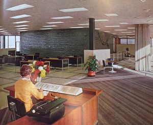 igc_go_interior Intermountain Gas general office front lobby circa 1965